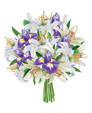 White & Purple Bouquet