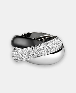 Silver Diamond Ring