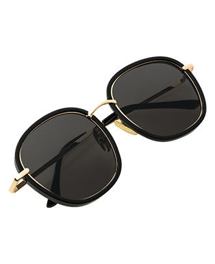 Black Aviator Sunglasses